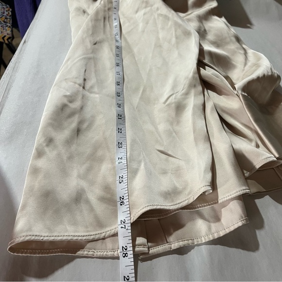 Abercrombie & Fitch NEW Champagne Satin Collared Button-Down Shirt XL - Picture 9 of 9